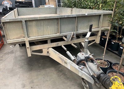 Lot 4412 - Ifor Williams galvanised twin axle plant...