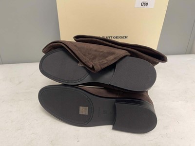 Lot Kurt Geiger EU41 brown suede boots - boxed