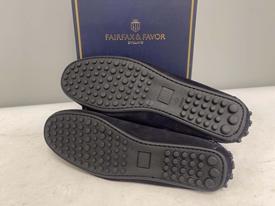Lot Fairfax & Favor UK7.5 henley navy suede shoes -...