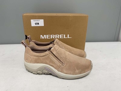 Lot Merrell UK8.5 jungle moc trainers in hazel -...