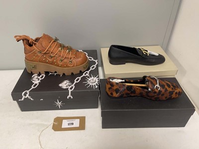 Lot 3x Boxed pairs of shoes to include Mint Velvet...