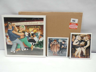 Lot 2080 - Three prints by Beryl Cook, 2 signed, all with...