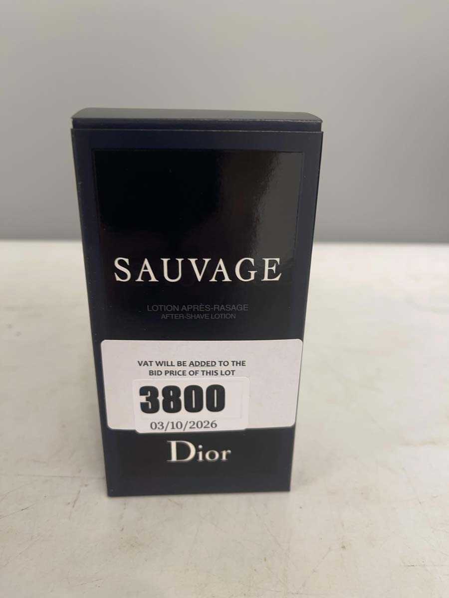 Lot Dior sauvage after-shave lotion 100ml
