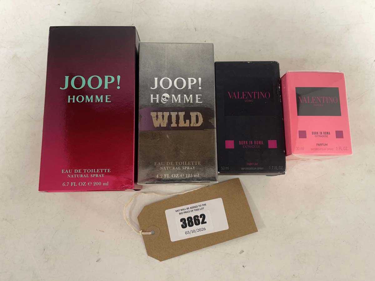 Lot 4x Perfumes to include Valentino & Joop!