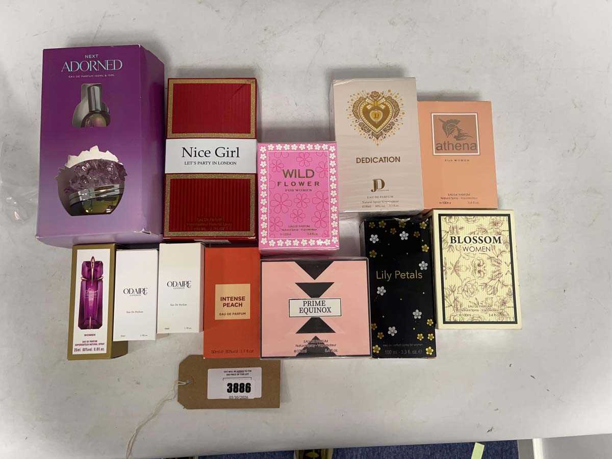 Lot 12x Various perfumes