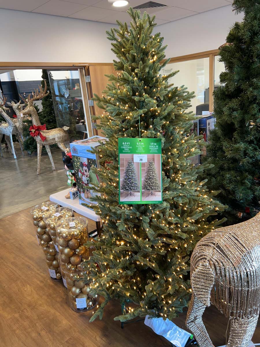 6.5ft pre-lit Micro LED Christmas tree