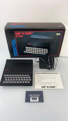 Lot 1004 - Sinclair ZX81 in box together with Sinclair ZX...
