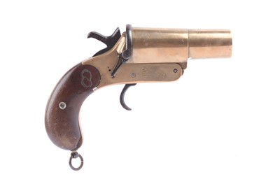 Lot 1693 - (S1) 1 ins Flare Pistol by Webley & Scott...