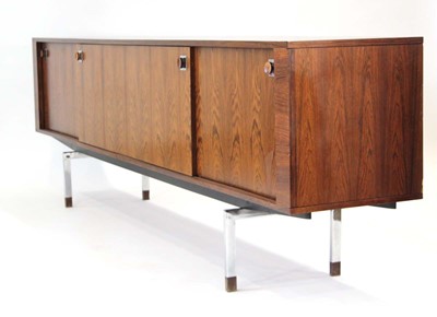 Lot A 1960's Brazilian rosewood sideboard with...