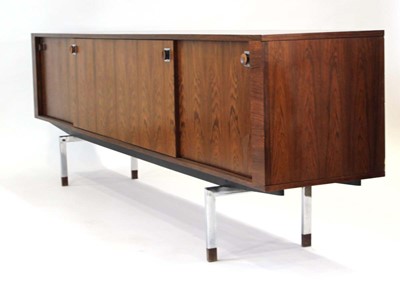 Lot A 1960's Brazilian rosewood sideboard with...