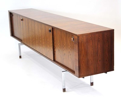 Lot A 1960's Brazilian rosewood sideboard with...