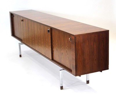 Lot A 1960's Brazilian rosewood sideboard with...