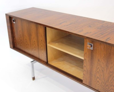 Lot A 1960's Brazilian rosewood sideboard with...