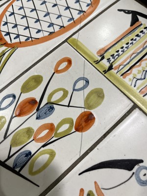 Lot 59 - A 1950/60's occasional table, the surface set...