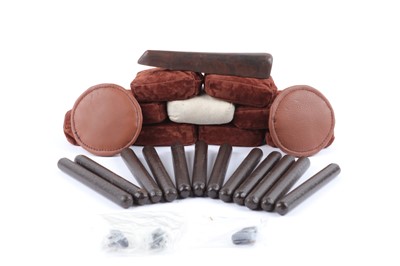 Lot 1057 - Assorted pads and rods for displaying guns