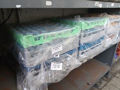Lot 659 - 4 trays of assorted poly glassware including...