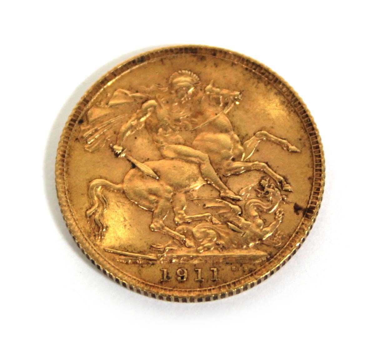 Lot 406 - A sovereign dated 1911