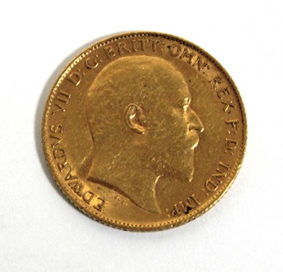 Lot 407 - An Edwardian half sovereign dated 1907