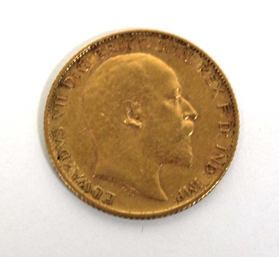 Lot 408 - An Edwardian half sovereign dated 1909