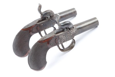 Lot 360 - (S58) A Pair of 40 Bore Belgian Percussion...