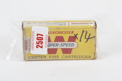 Lot 2507 - (S1) 14 x .225 Winchester 55gr SP rifle...