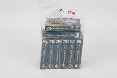 Lot 2510 - (S1) 160 x 8mm Mauser FMJ BT 198gr Match rifle...