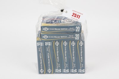 Lot 2511 - (S1) 160 x 8mm Mauser FMJ BT 198gr Match rifle...