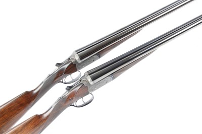 Lot 751 - (S2) A Pair of 12 bore Boxlock-Ejector...