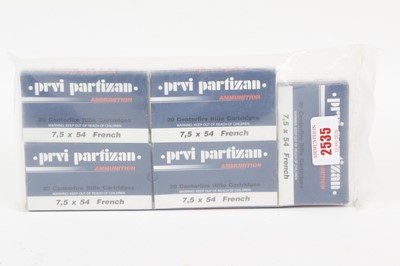 Lot 2535 - (S1) 100 x 7.5 x 54mm French MAS 139gr FMJ...