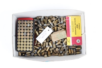 Lot 2837 - (S1) 21lbs assorted .455 revolver cartridges -...