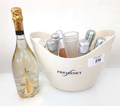Lot 266 - Freixenet gift set comprising ice bucket, 1...