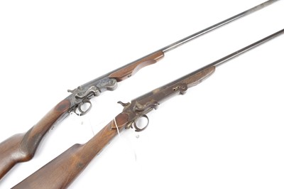 Lot 1808 - (S2) Two shotguns: .410 semi hammer Belgian,...
