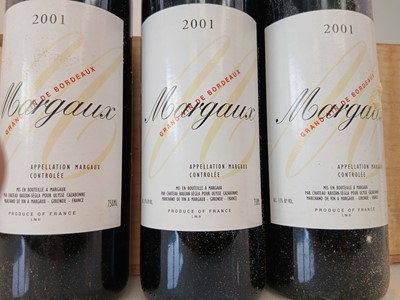 Lot 301 - A case of 12 bottles of 2001 Margaux for...