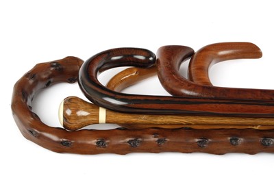 Lot 1035 - Six various high-quality walking sticks