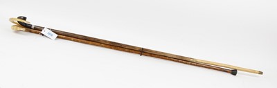 Lot 1036 - Three horn-crook walking sticks