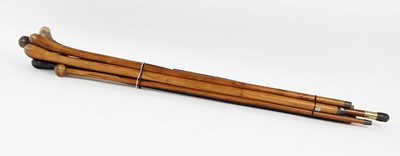 Lot 1042 - Eight various vintage walking sticks