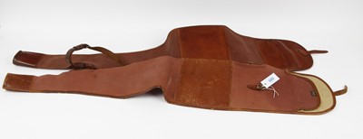Lot 1305 - Two Brady canvas and leather rifle slips