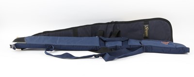Lot 1309 - Two blue padded shotgun slips inc. Webley
