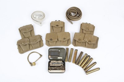 Lot 11 - Quantity of Enfield brass oil bottles,...