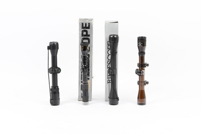 Lot 1226 - Four various rifle scopes inc. 4x32 Nikko...